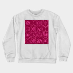 Mexican Pink Talavera Tiles Pattern by Akbaly Crewneck Sweatshirt